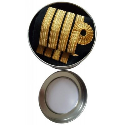 Boîte Ronde de présentation Metallisée Galon ou Montres