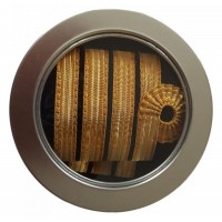 Metal Round  Display Box for Epaulets Belt and Watches - Silver