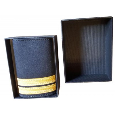 Galons LUXE d'épaules Or 2 Barrettes Simples O.P.L. Velcro