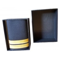 Luxury Epaulets 4 simple stripes - Gold - Classic with velcro fastener