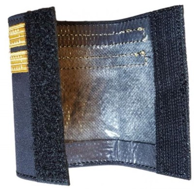 Luxury Epaulets 4 simple stripes - Gold - Classic with velcro fastener