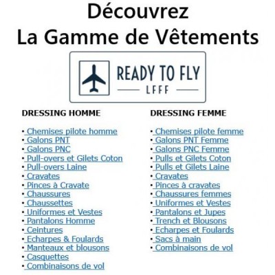 GAMME DE VETEMENTS READY TO FLY