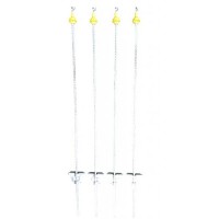 METAL POLES FOR DELIMITATING EXCLUSION SECURITY ZONE 