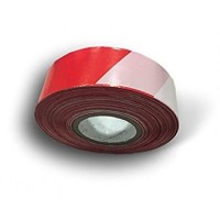 Rouleau de Rubalise Rouge Blanc. 100 m par 50 mm