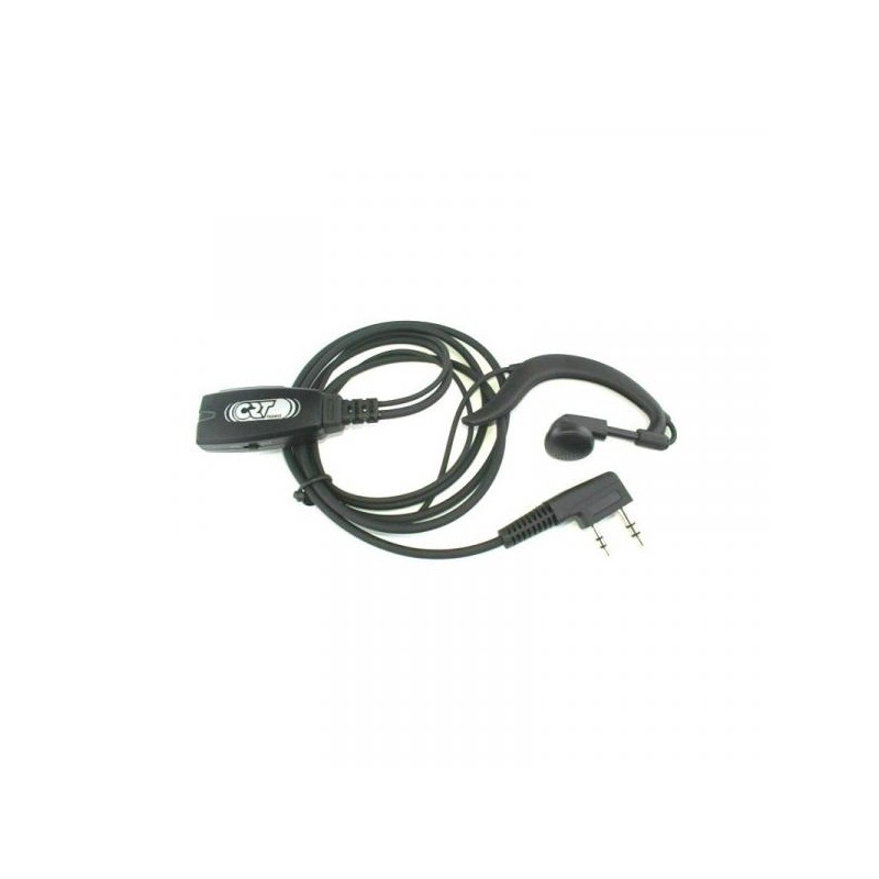 PTT Mike and Ear Hook HEADSET Kenwood Conector