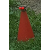 4 PETITS CONES ROUGES DE DELIMITATION DE ZONE D'EXCLUSION SECURITE DRONE 