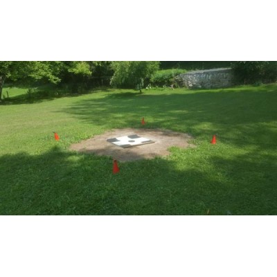 Set of 4 Red Plastic Cones for Third Pary Delimitation of Exclusion UAV Zone