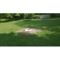 Set of 4 Red Plastic Cones for Third Pary Delimitation of Exclusion UAV Zone