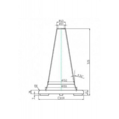 Cones de Chantier d'avertissement éloigné pour la SECURITE DRONE 