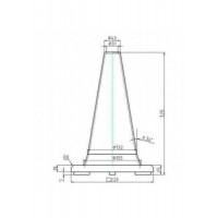 Cones de Chantier d'avertissement éloigné pour la SECURITE DRONE 