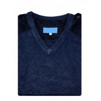 Pull-over Coton col V sans manche Pilote et Personnel Navigant