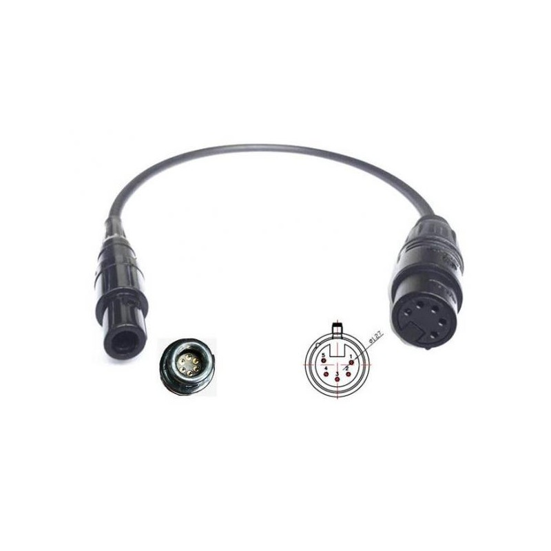 Adapter LEMO® 6 PINS Male to Airbus XLR 5 Female type BOSE® A20