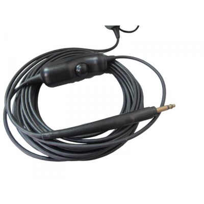 Câble Rechange Casque Avion MONO Jack avec poignée PTT