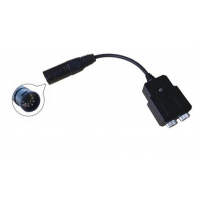 Adaptateur Casque XLR® 5 broches Airbus® Male vers GA 2 Jacks Femelles 