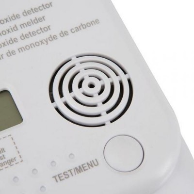 CO Detector with Visual and SOUND Alarm Direct reading of mesure on LCD Screen