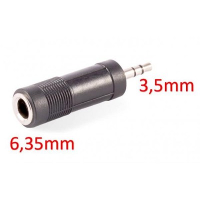Adaptateur Audio Jack 3,5 Male - 6,35 Femelle