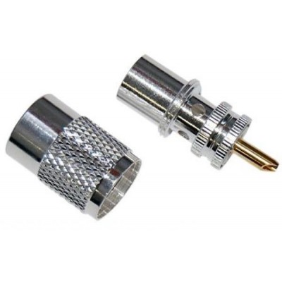 BNC male adapter (bayonet) / SMA female.