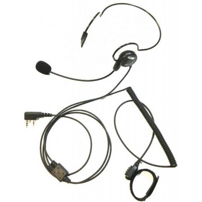 DEMI CASQUE ULTRA LÉGER CRT VL PTT au Pouce Connecteur Kenwood