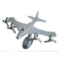 QUADRI ENGINE PLANE in ALUMINIUM for DECORATION