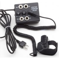 INTERCOM AVIATION 2 places Prise ICOM double jacks - PTT déporté