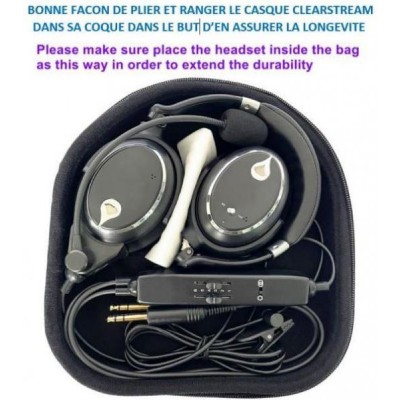 CASQUE ANR Avion CLEARSTREAM® Léger Design et Performant