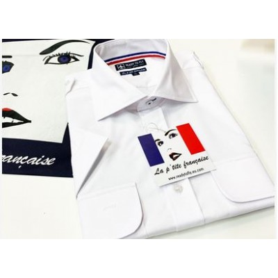 Pilot Shirt "La p'tite française" Long or Short Sleeves