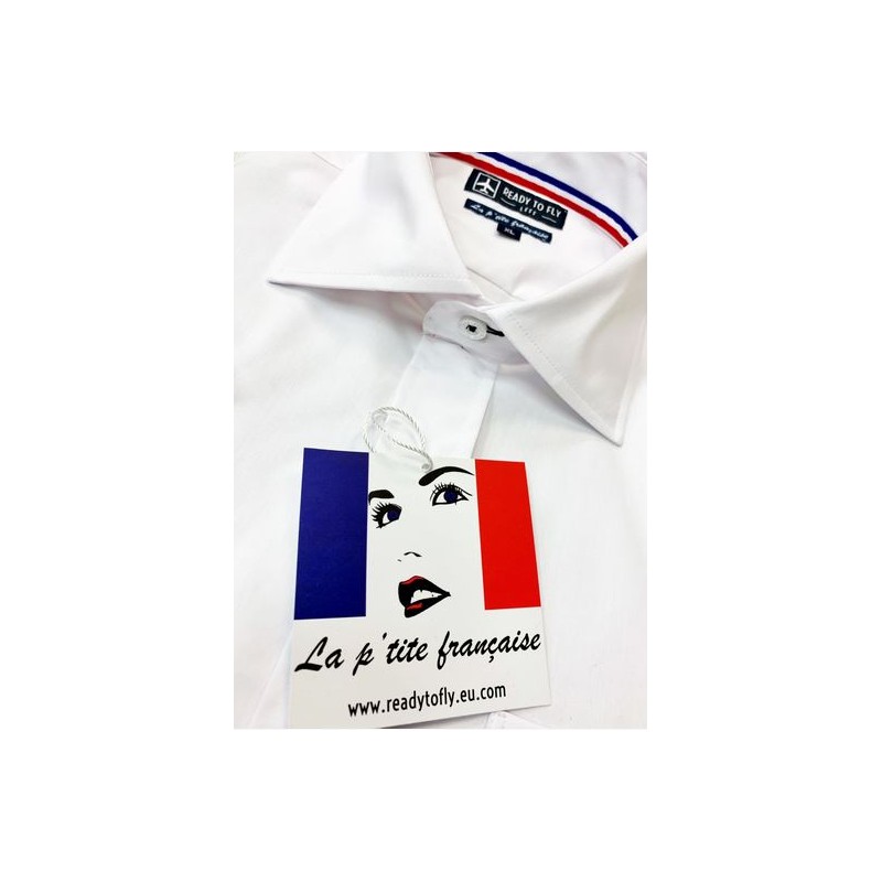 Pilot Shirt "La p'tite française" Long or Short Sleeves