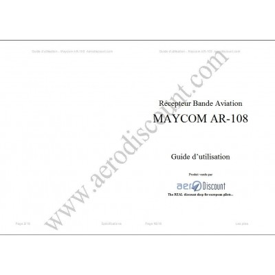 French User Manual MAYCOM AR108
