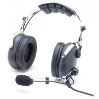 AVIATION HEADSET "Classic" Aerodiscount metal Mike boom