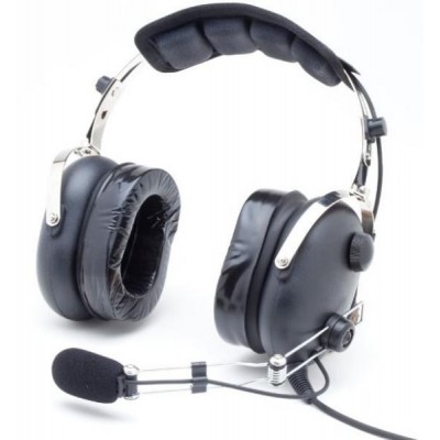 PILOT HEADSET "Classic Confort" Aerodiscount Wire boom DOUBLE GEL EARSEALS