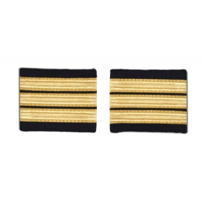 Epaulets 3 Stripes - Gold. Classic