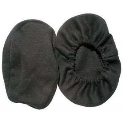Pair of washable cotton bonnets for airplane earseal headset
