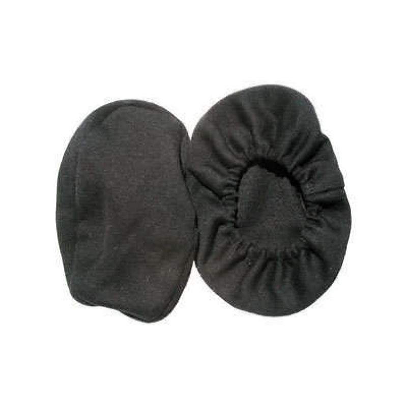 Pair of washable cotton bonnets for airplane earseal headset