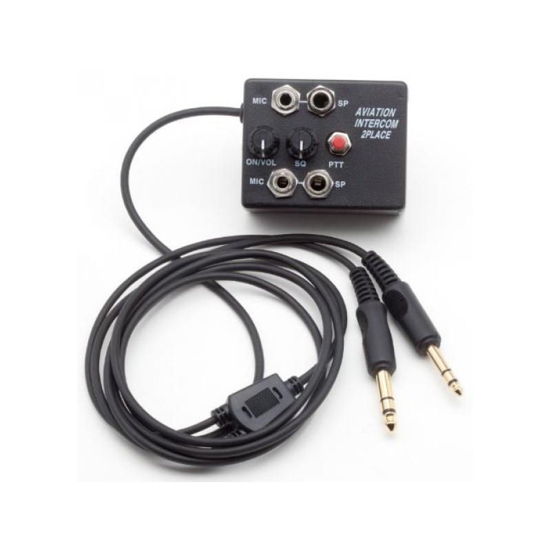 AVIATION INTERCOM 2 ways PTT on mix box