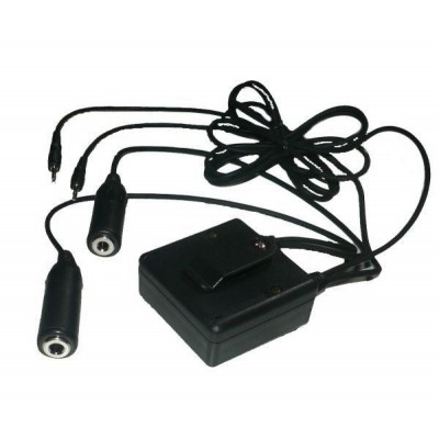 Adaptateur Casque Avion Double Jack femelle (6.5mm 5.3mm)  Double Jacks audio PC (3,5mm)