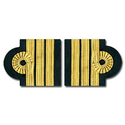 Epaulets 3 Stripes - Golds - Nelson design
