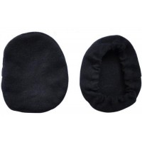 Pair of washable cotton bonnets for airplane earseal headset