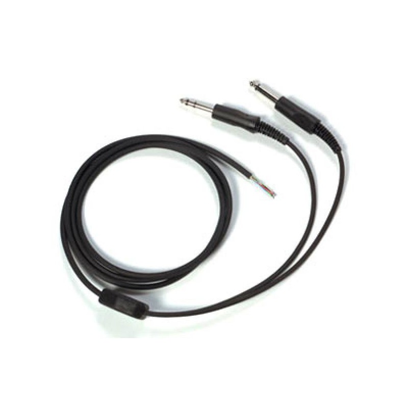 Câble de rechange pour casque avion double jacks
